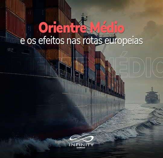 Quando a geopolítica move contêineres: Oriente Médio e os efeitos nas rotas europeias